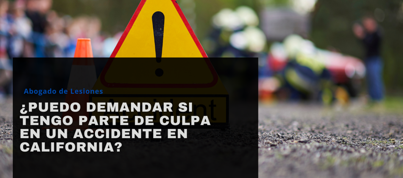 ¿Puedo demandar si tengo parte de culpa en un accidente en California?